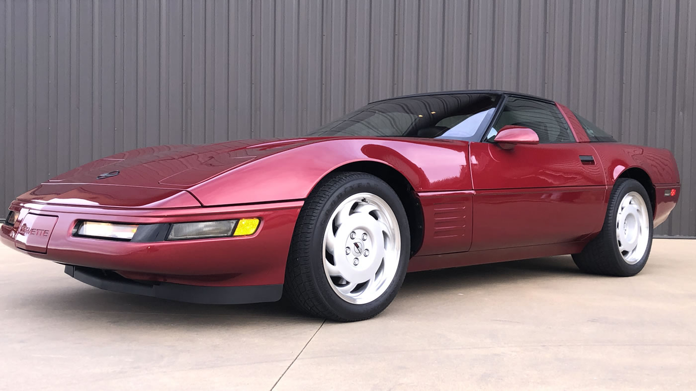 1991 Corvette ZR-1 in Dark Red Metallic