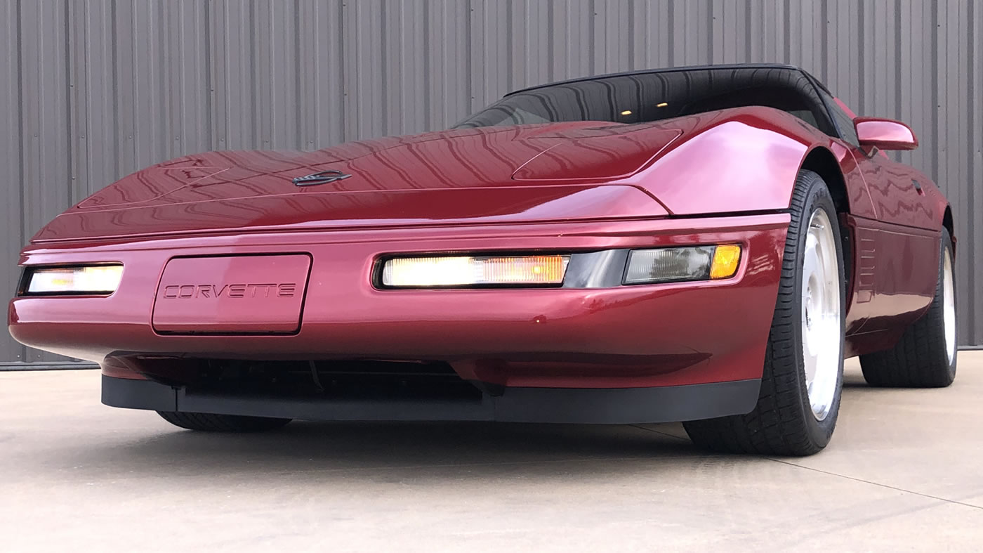 1991 Corvette ZR-1 in Dark Red Metallic