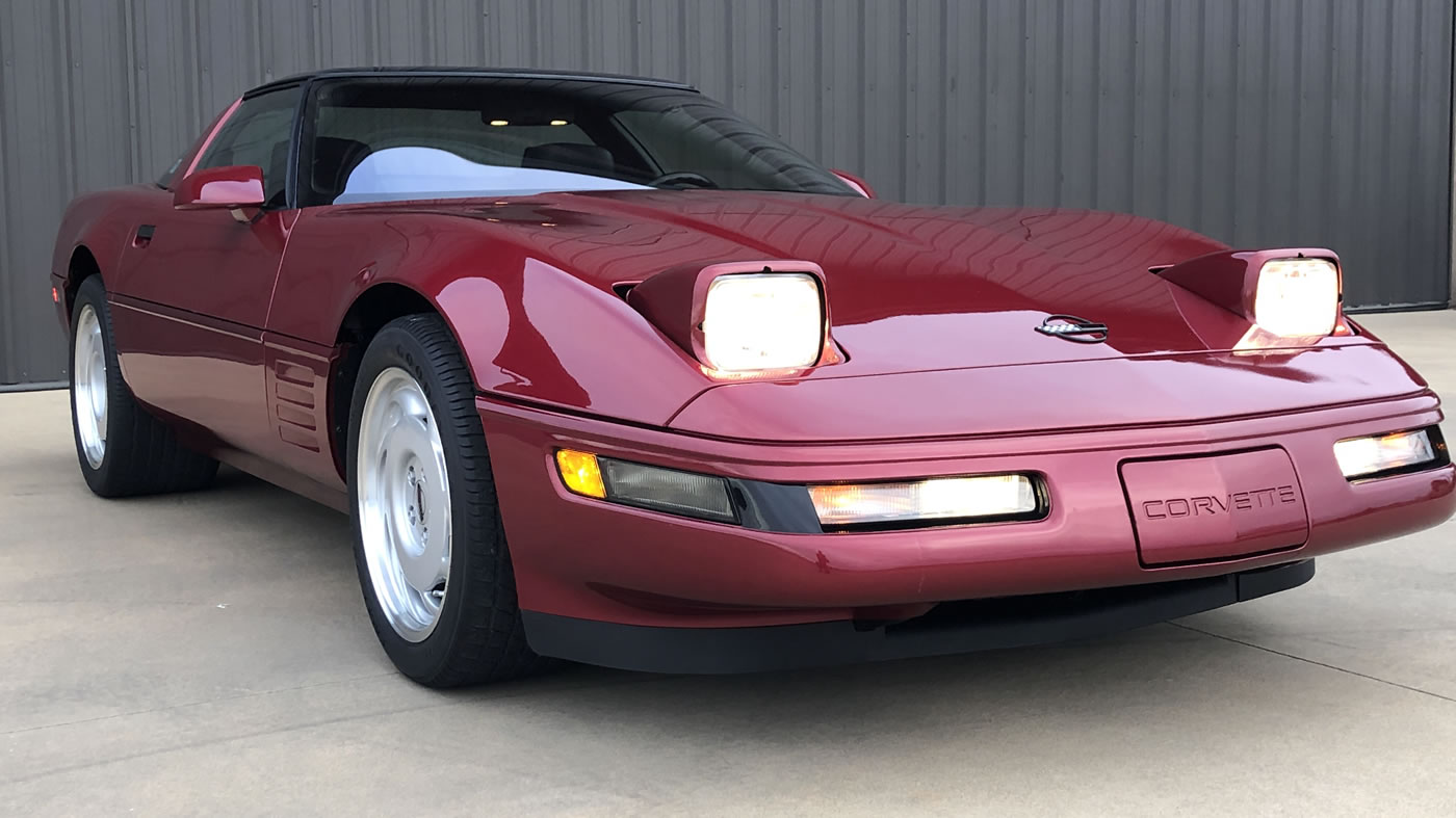 1991 Corvette ZR-1 in Dark Red Metallic