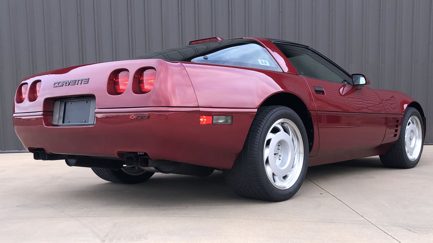 1991 Corvette ZR-1 in Dark Red Metallic