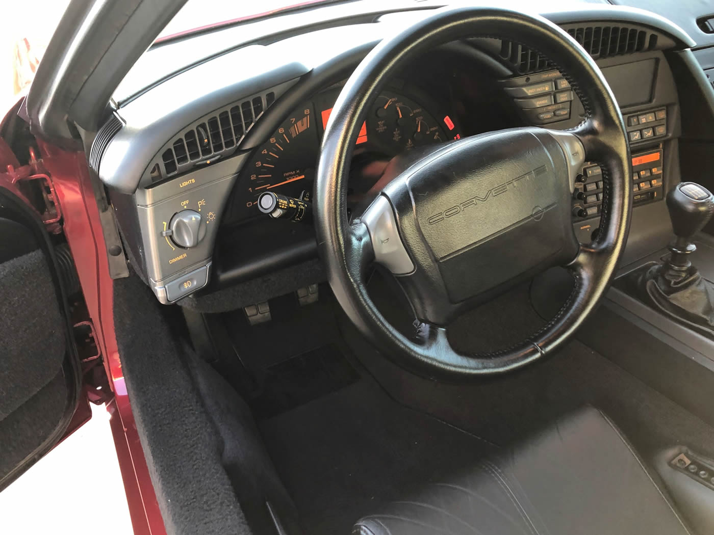 1991 Corvette ZR-1 in Dark Red Metallic