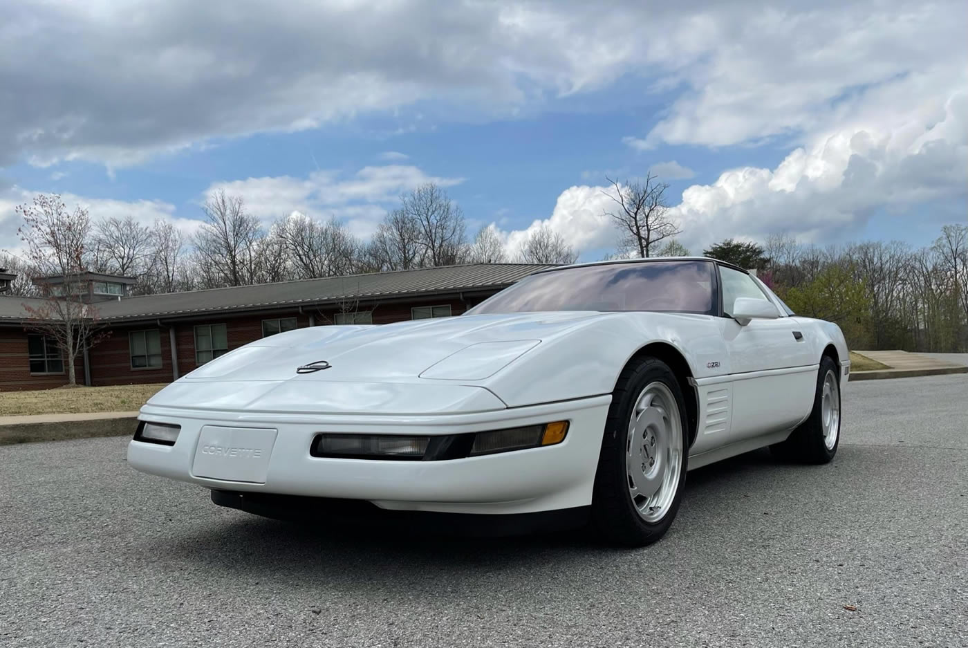 1991 Corvette ZR-1 in White with Red Interior
