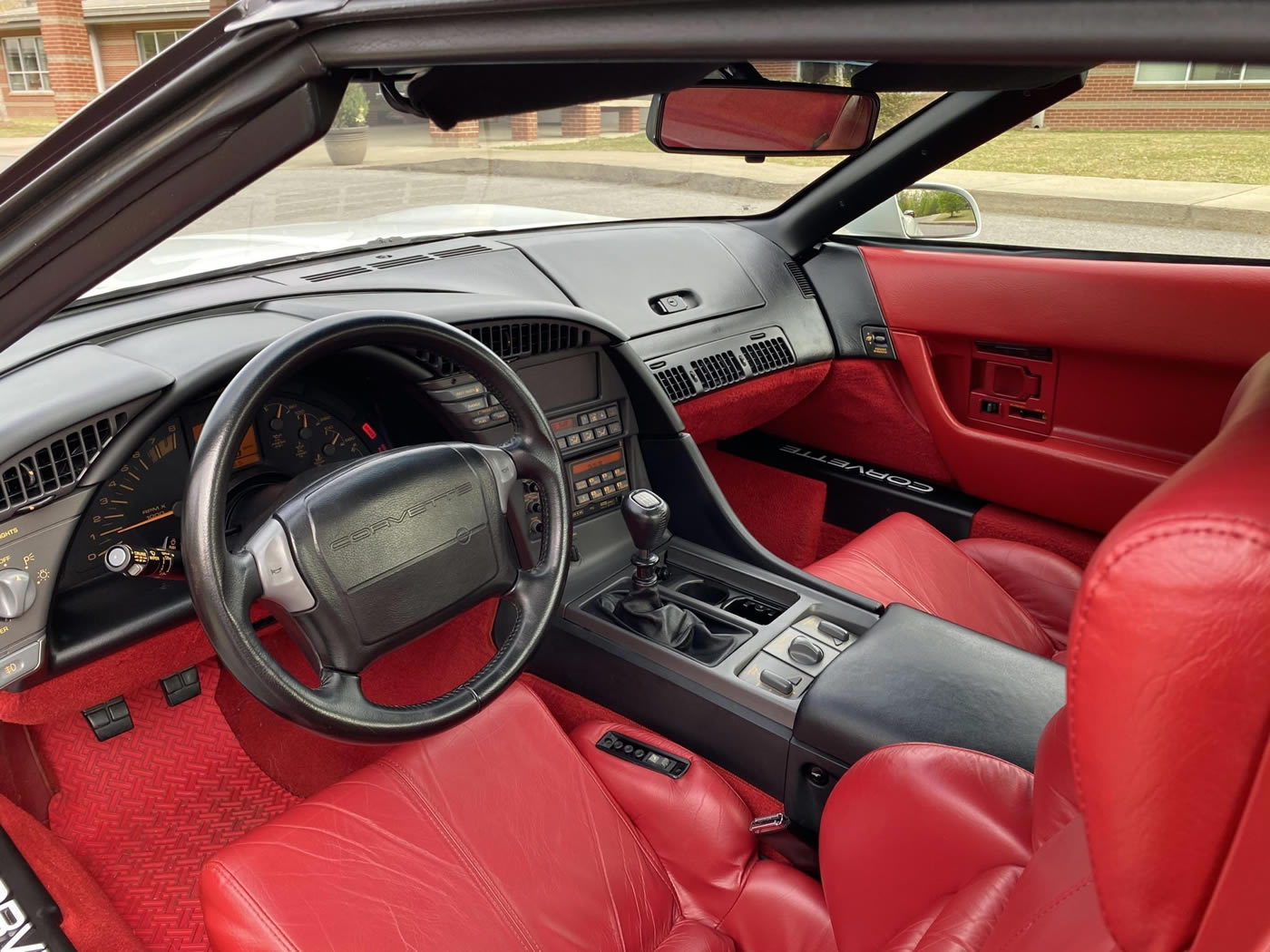 1991 Corvette ZR-1 in White with Red Interior