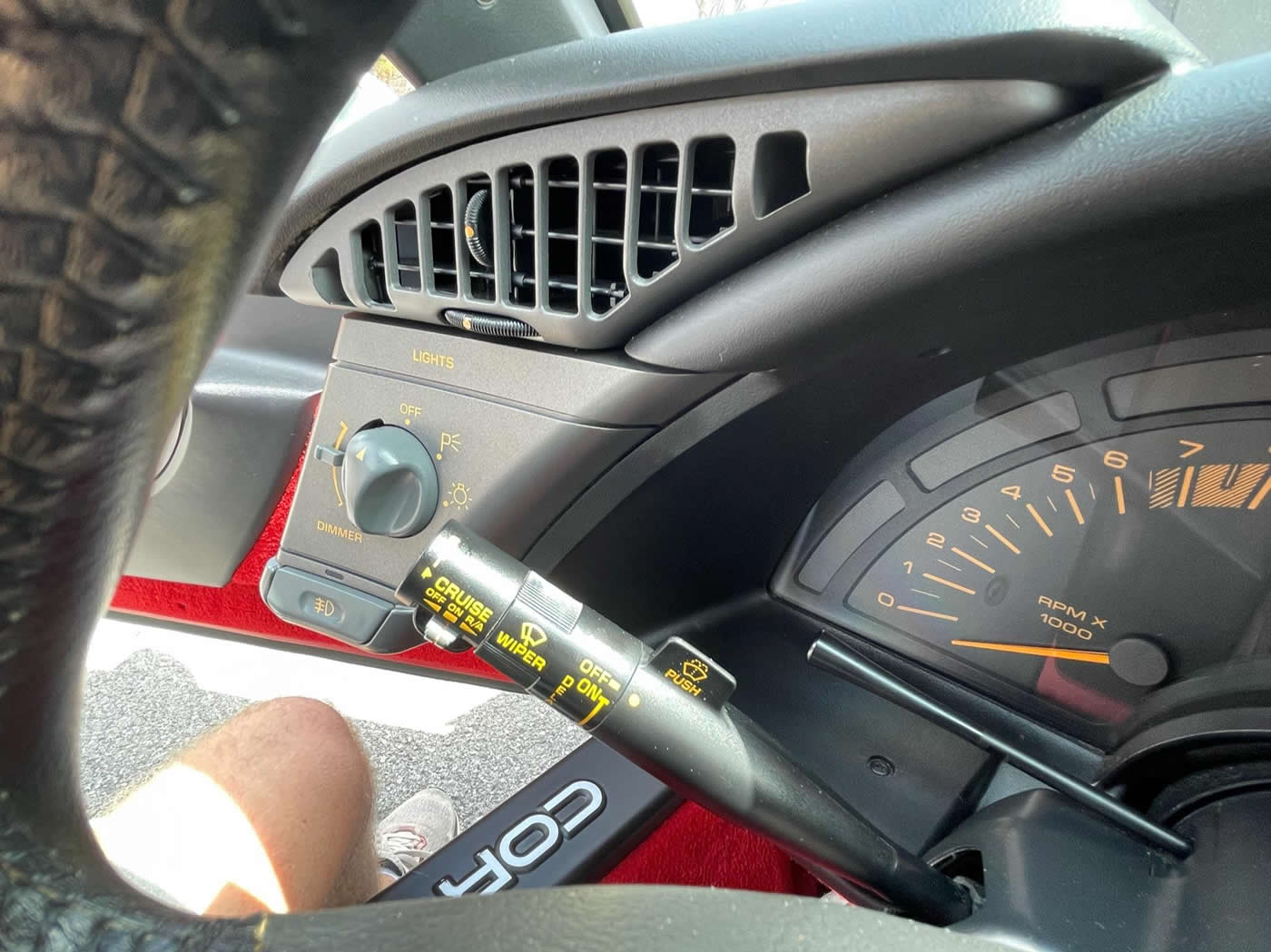 1991 Corvette ZR-1 in White with Red Interior