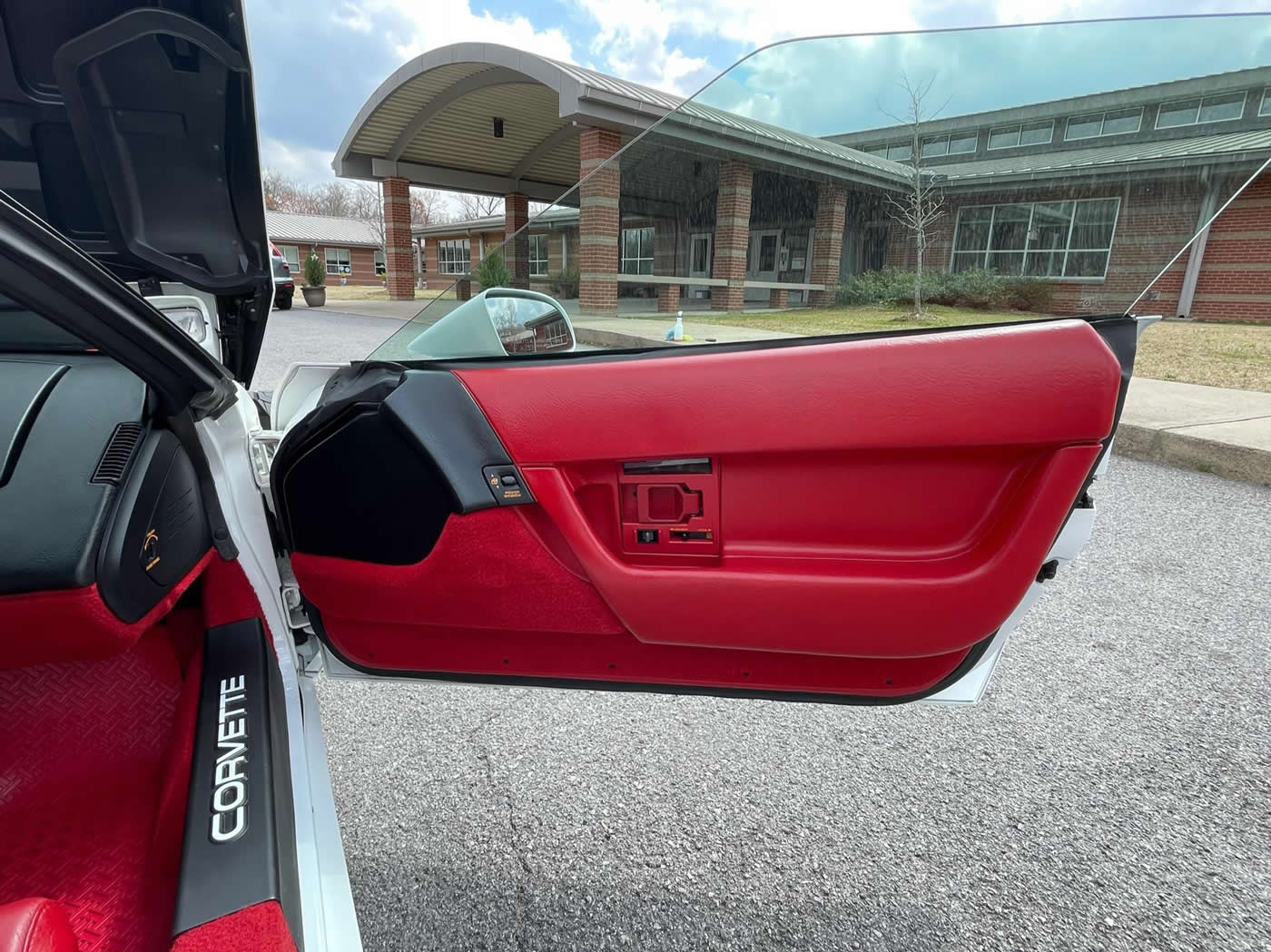 1991 Corvette ZR-1 in White with Red Interior