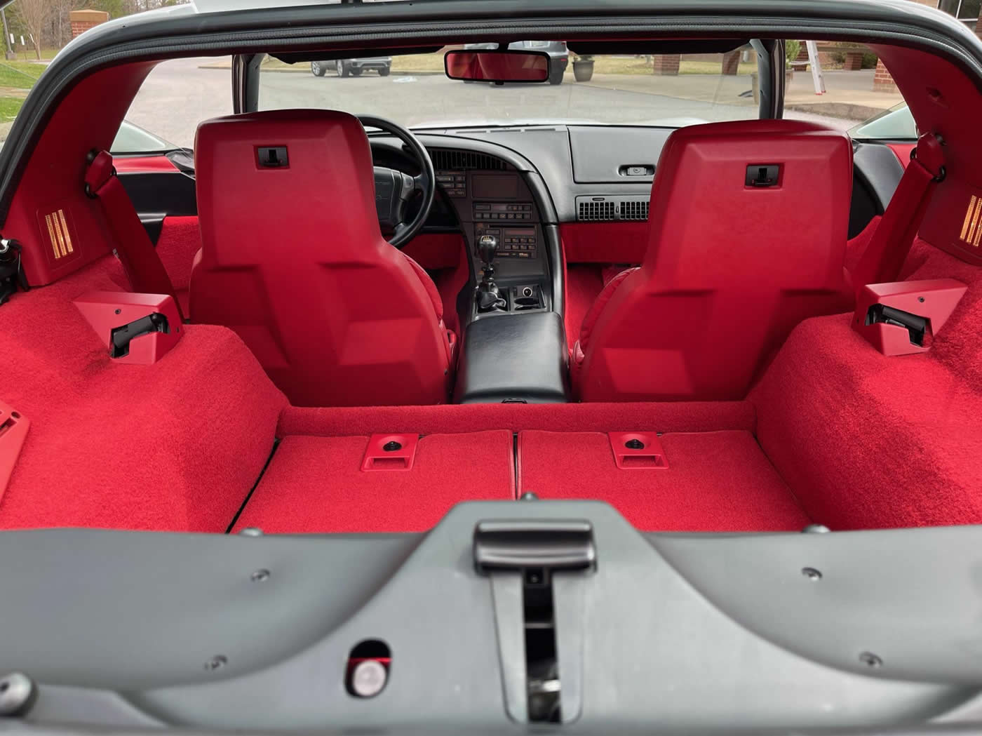 1991 Corvette ZR-1 in White with Red Interior