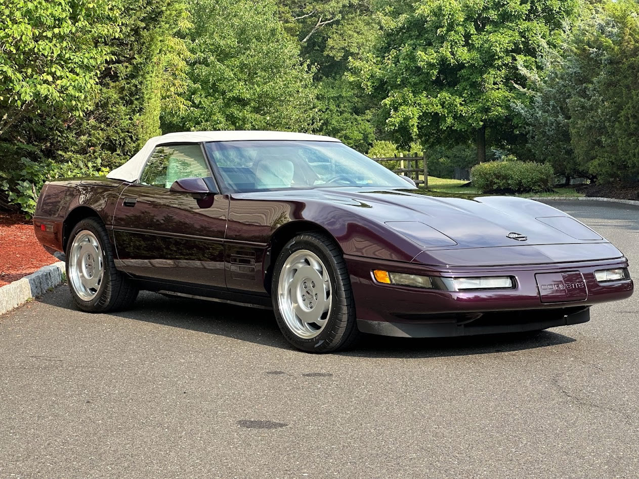 1992 Corvette Convertible in Black Rose Metallic