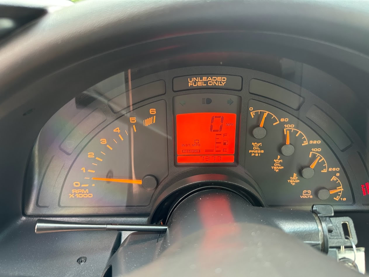 1992 Corvette Convertible in Black Rose Metallic