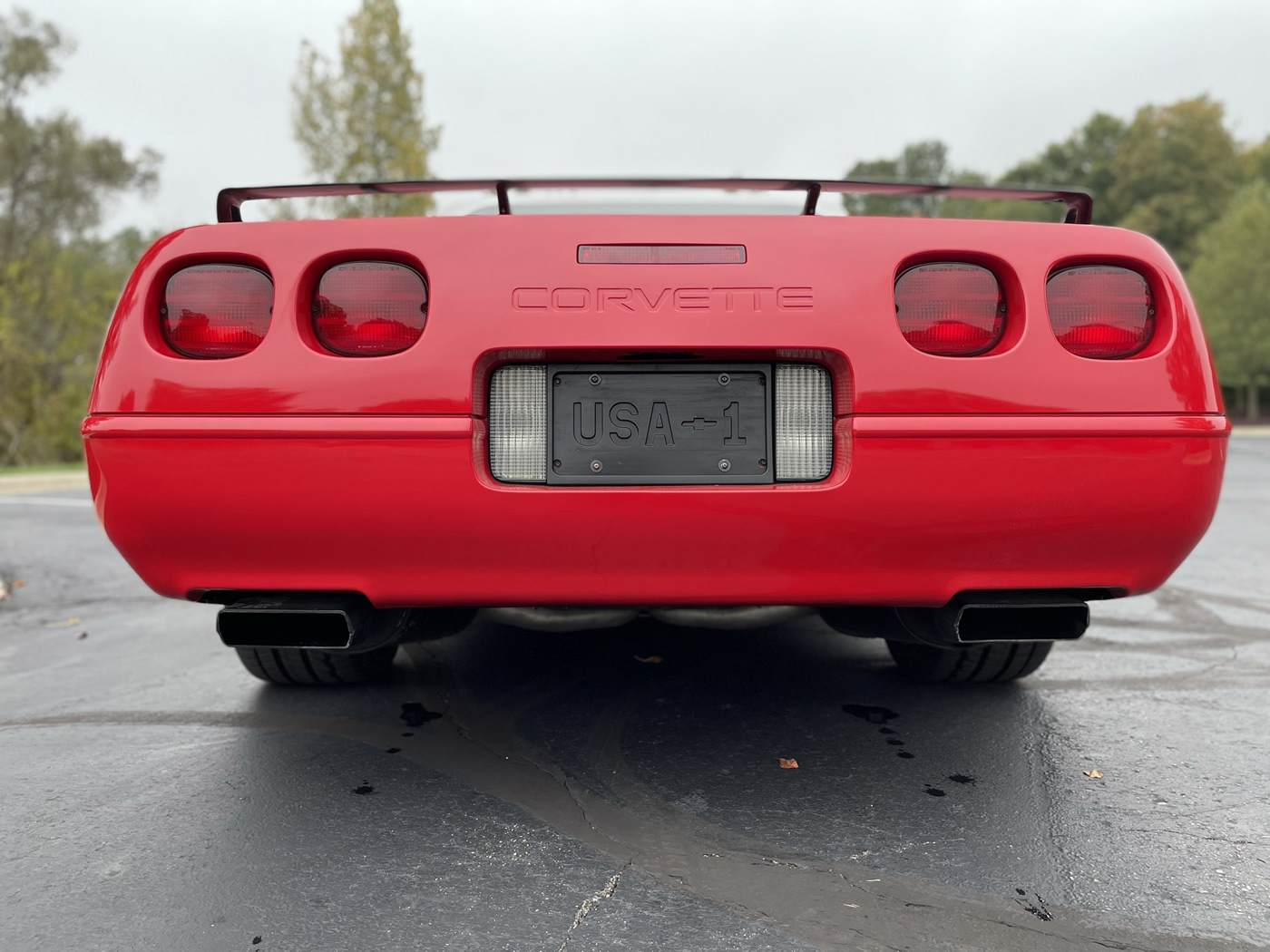 1992 Corvette Convertible in Bright Red