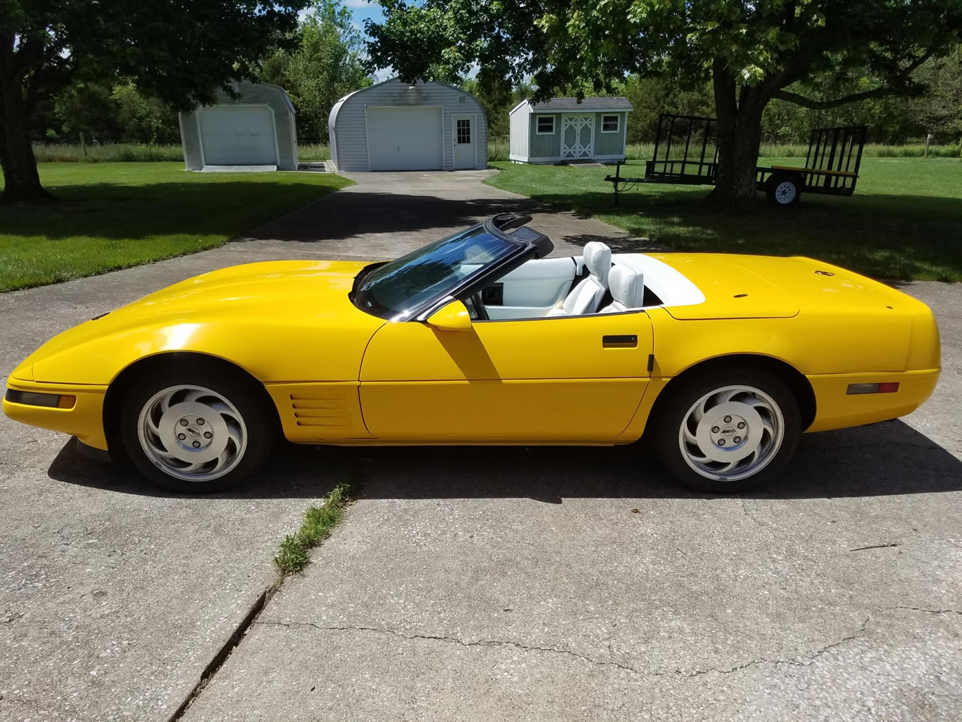 1993 Corvette Convertible in Competition Yellow