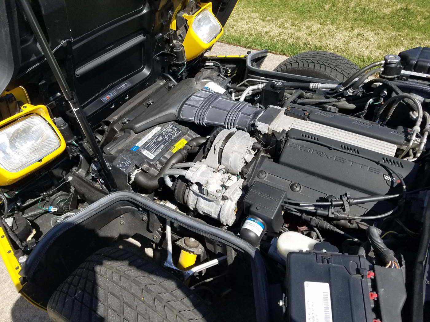 1993 Corvette Convertible in Competition Yellow