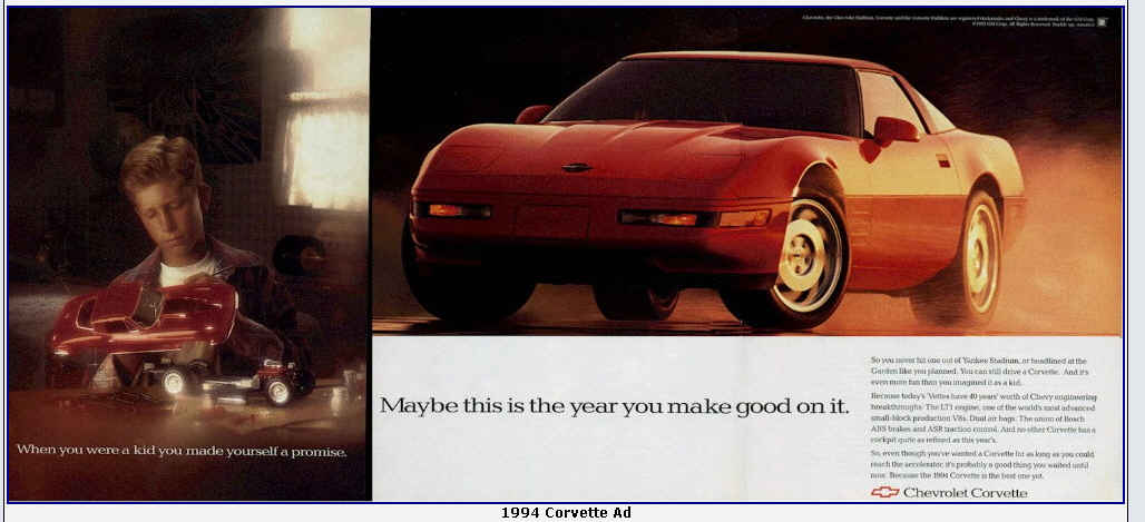 1994 CORVETTE magazine ad