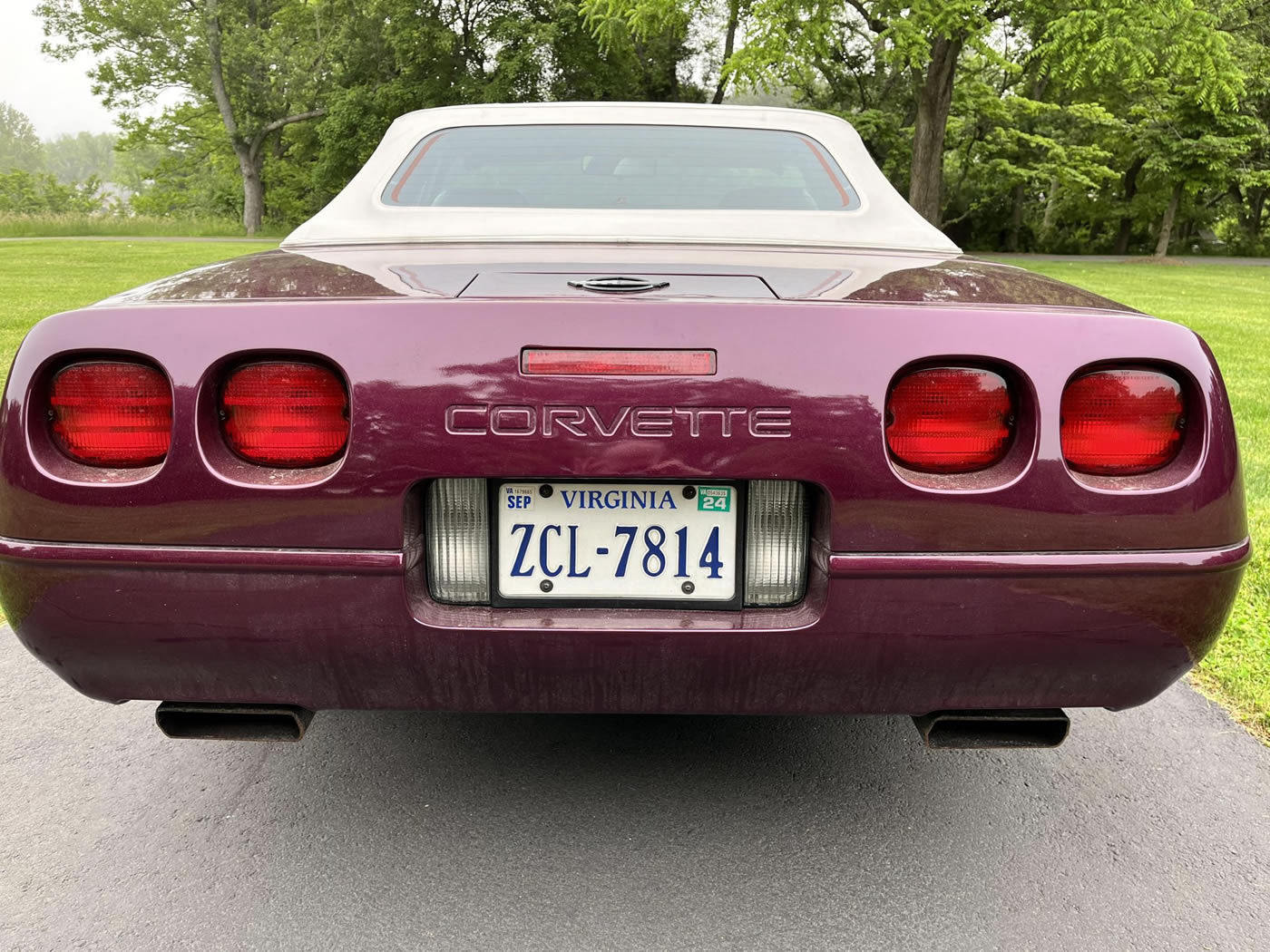 1996 Corvette Convertible LT4 6-Speed in Dark Purple Metallic