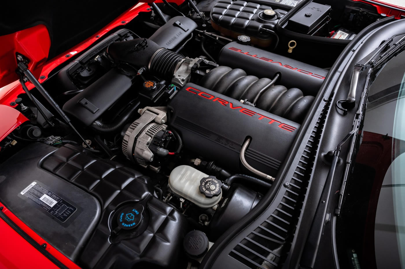 1999 Corvette Fixed Roof Coupe in Torch Red