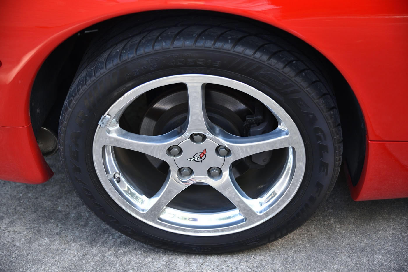 2000 Corvette Convertible in Torch Red