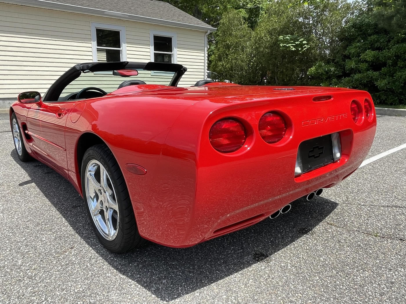 2002 Corvette Convertible in Torch Red