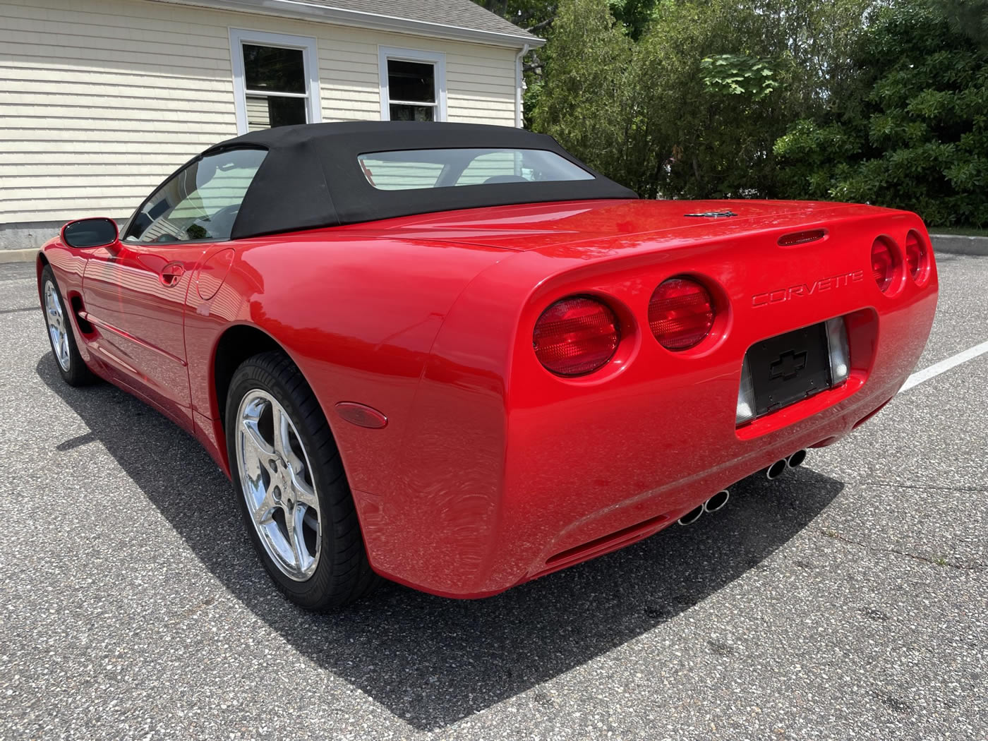 2002 Corvette Convertible in Torch Red