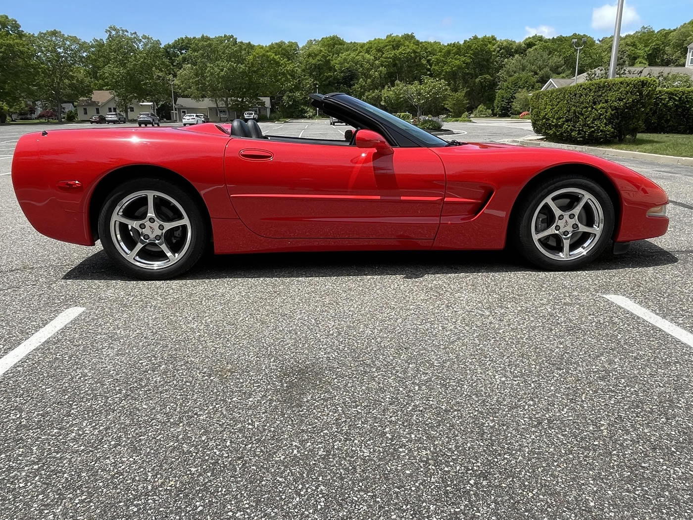 2002 Corvette Convertible in Torch Red