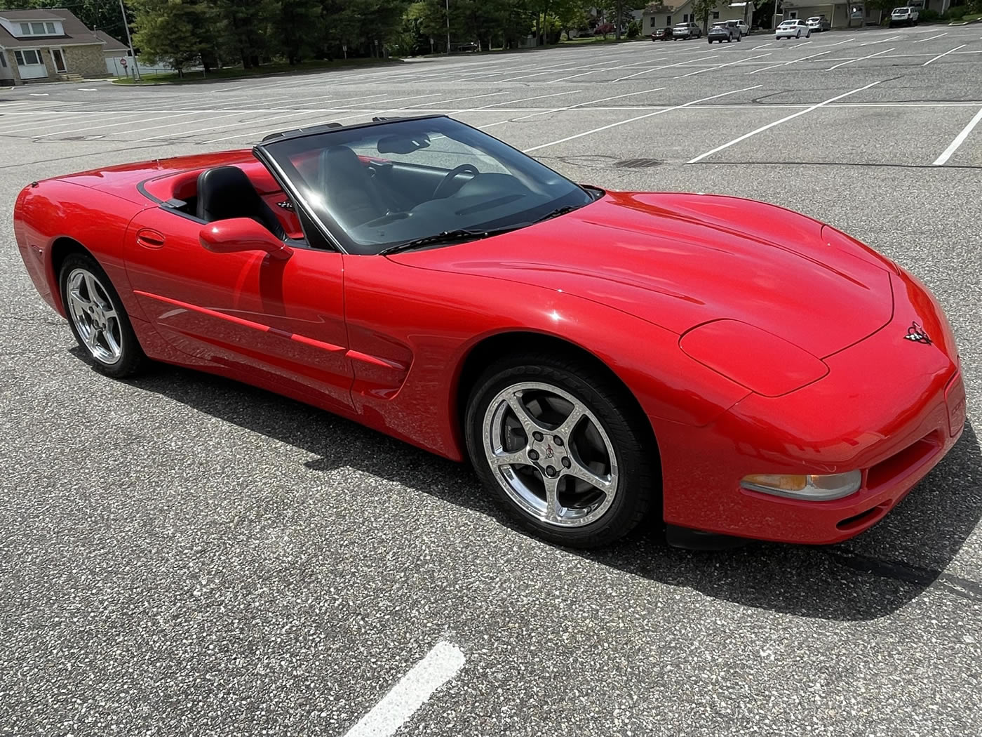 2002 Corvette Convertible in Torch Red