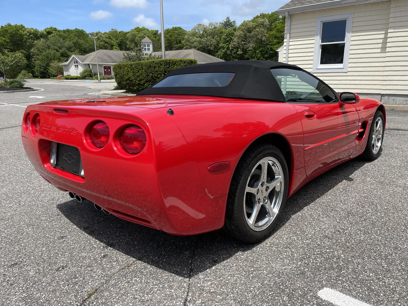 2002 Corvette Convertible in Torch Red