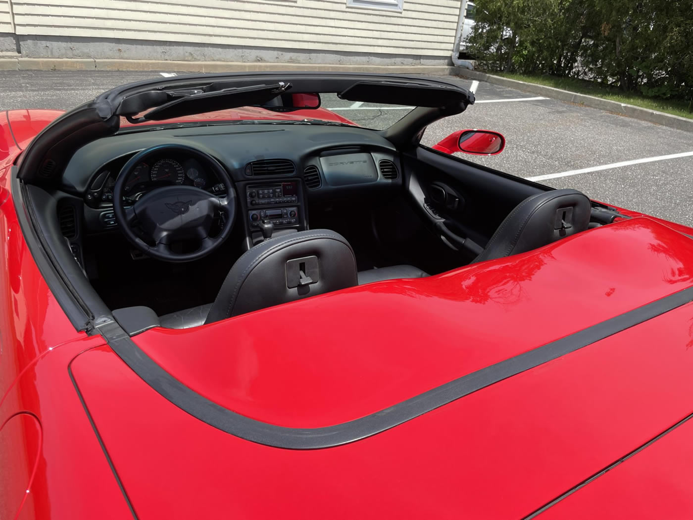 2002 Corvette Convertible in Torch Red