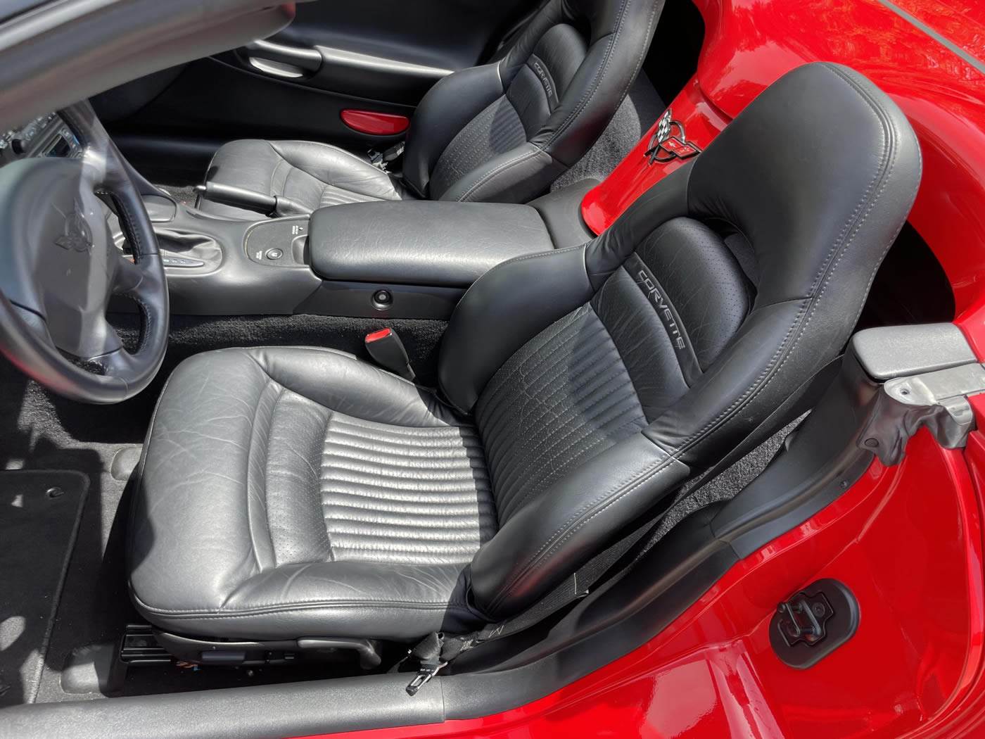 2002 Corvette Convertible in Torch Red