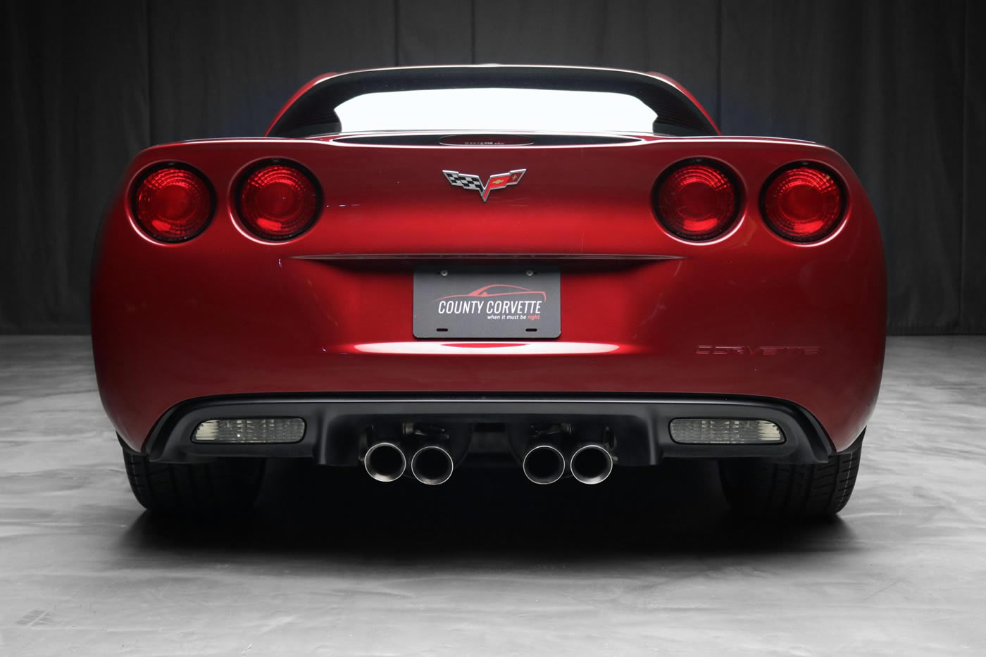 2008 Corvette Coupe in Crystal Red Metallic Tintcoat