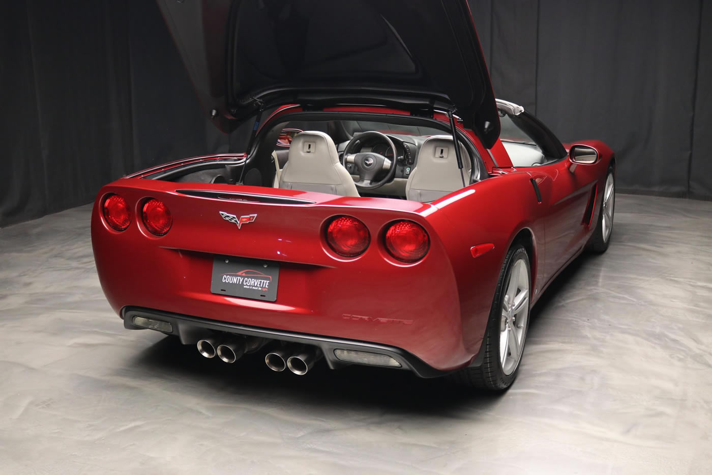 2008 Corvette Coupe in Crystal Red Metallic Tintcoat