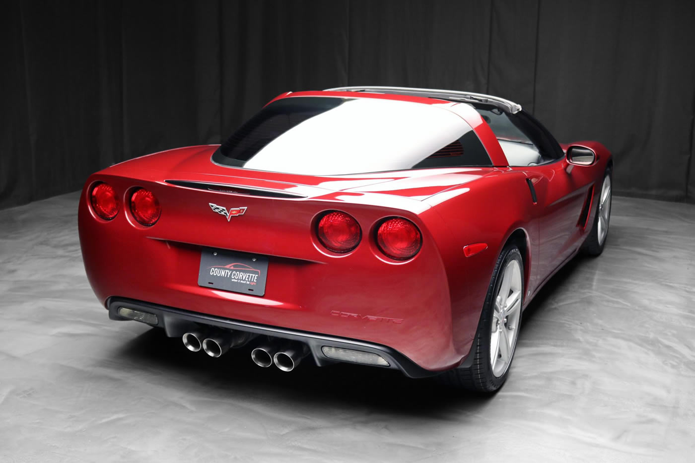 2008 Corvette Coupe in Crystal Red Metallic Tintcoat