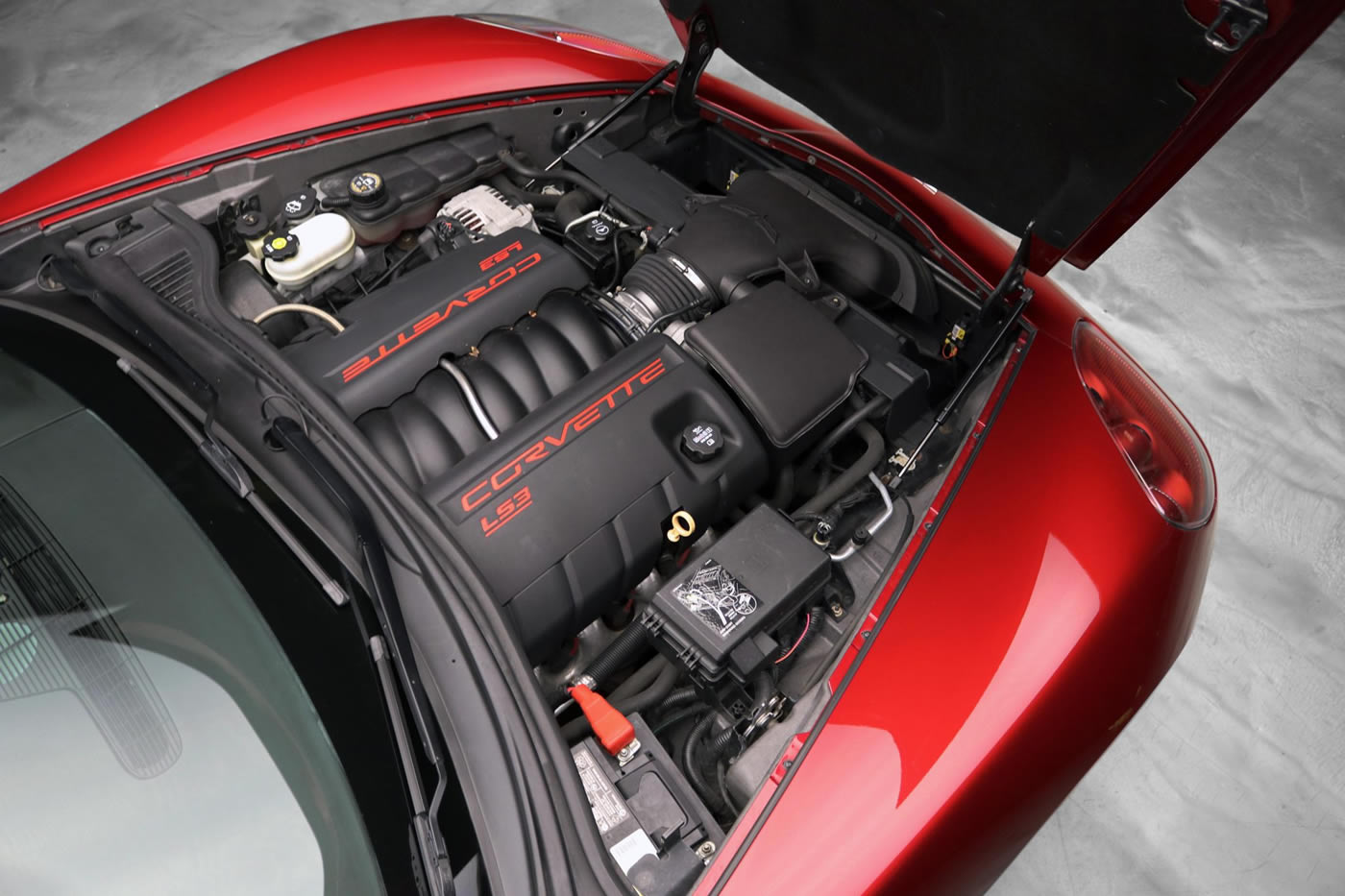 2008 Corvette Coupe in Crystal Red Metallic Tintcoat