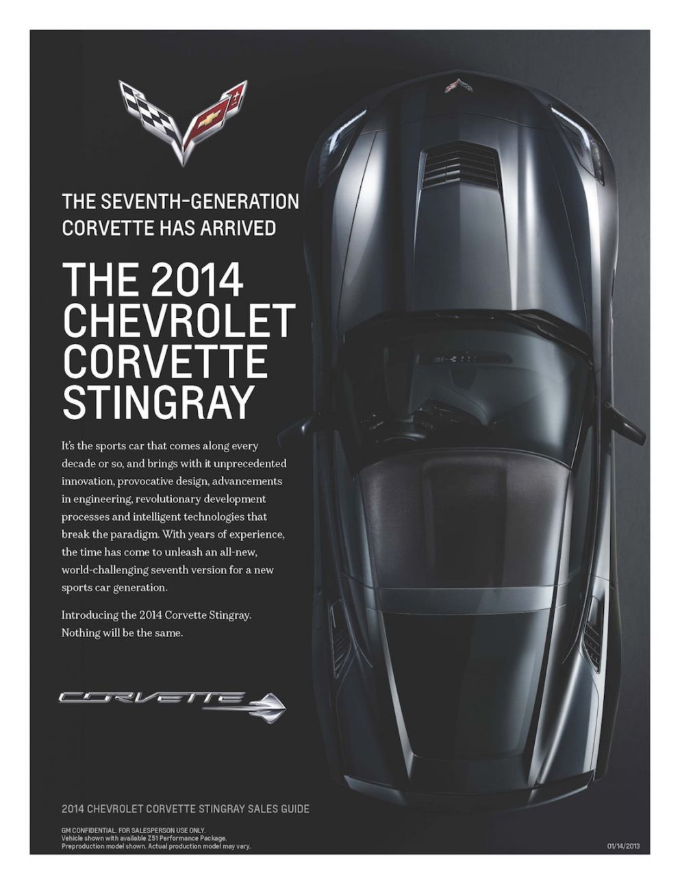 2014 C7 Corvette Stingray Sales Guide - Page1