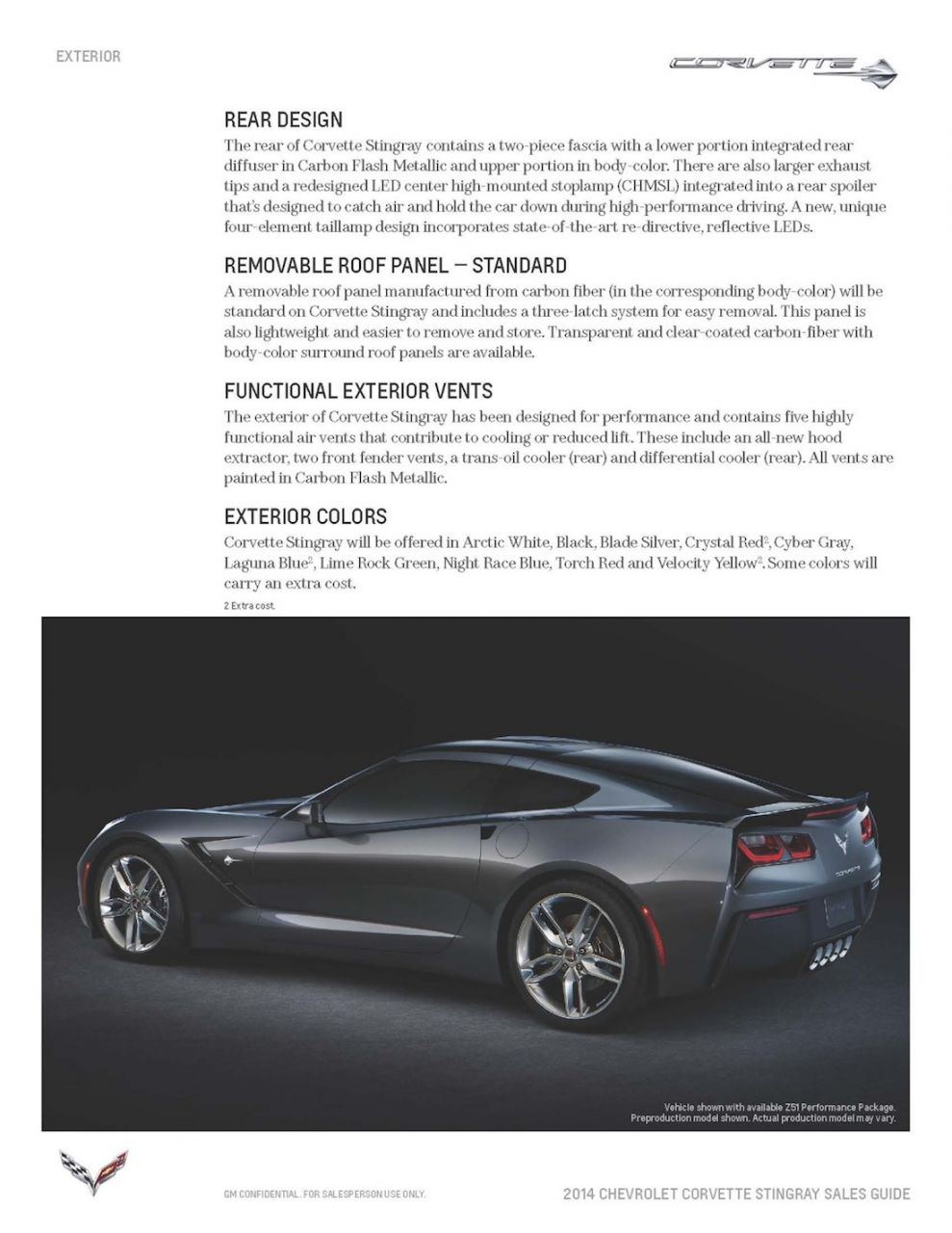 2014 C7 Corvette Stingray Sales Guide - Page4