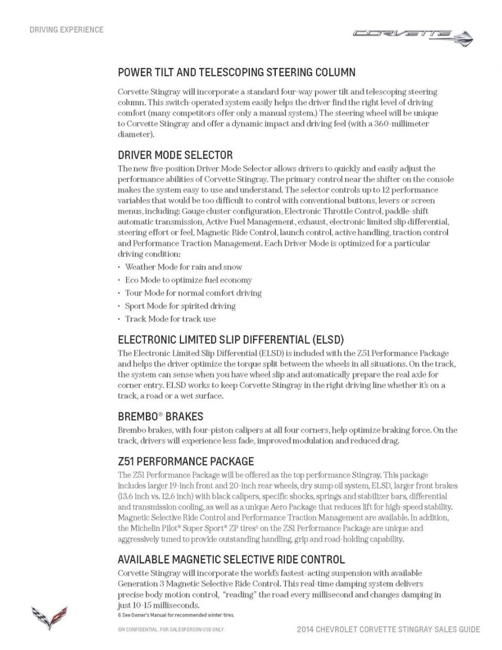 2014 C7 Corvette Stingray Sales Guide - Page8