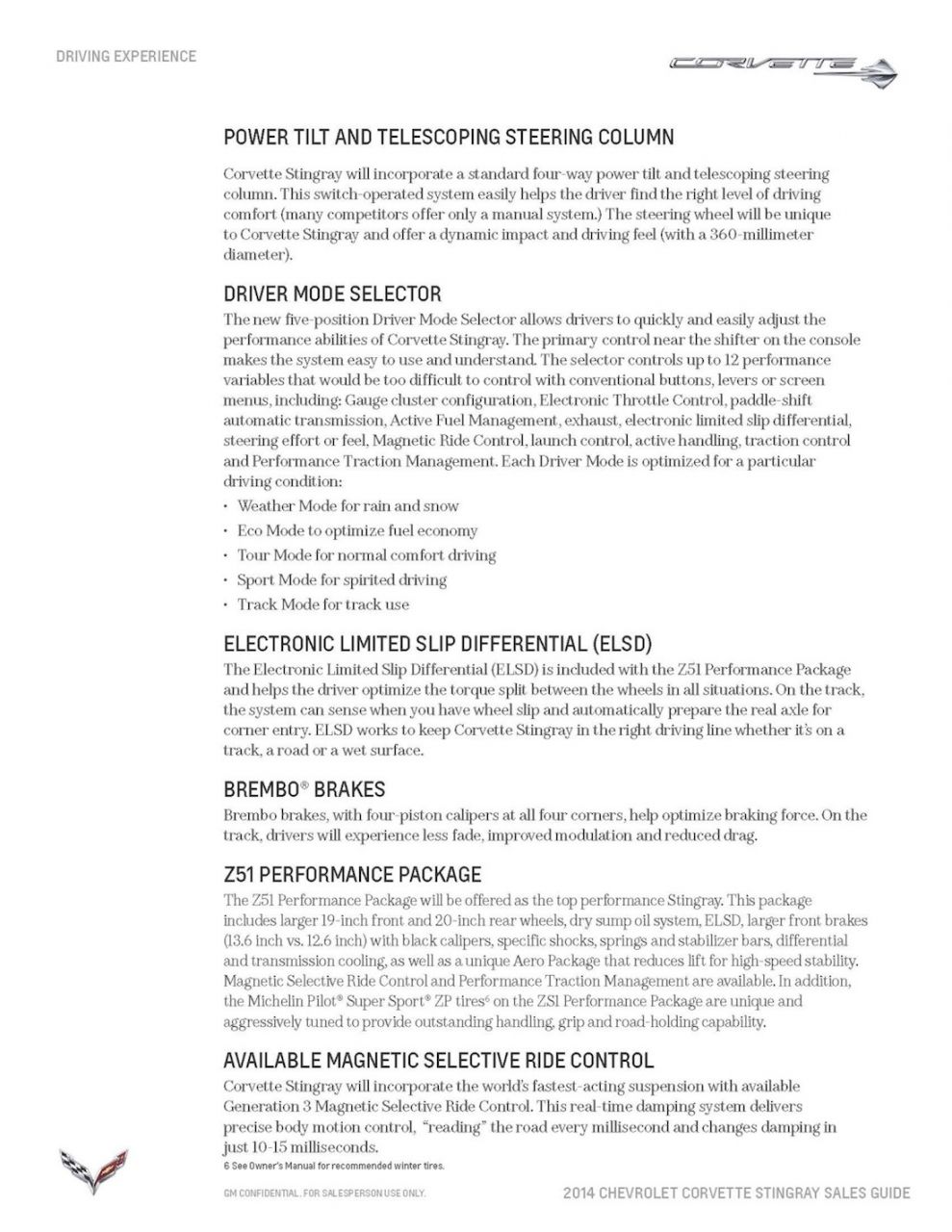 2014 C7 Corvette Stingray Sales Guide - Page8
