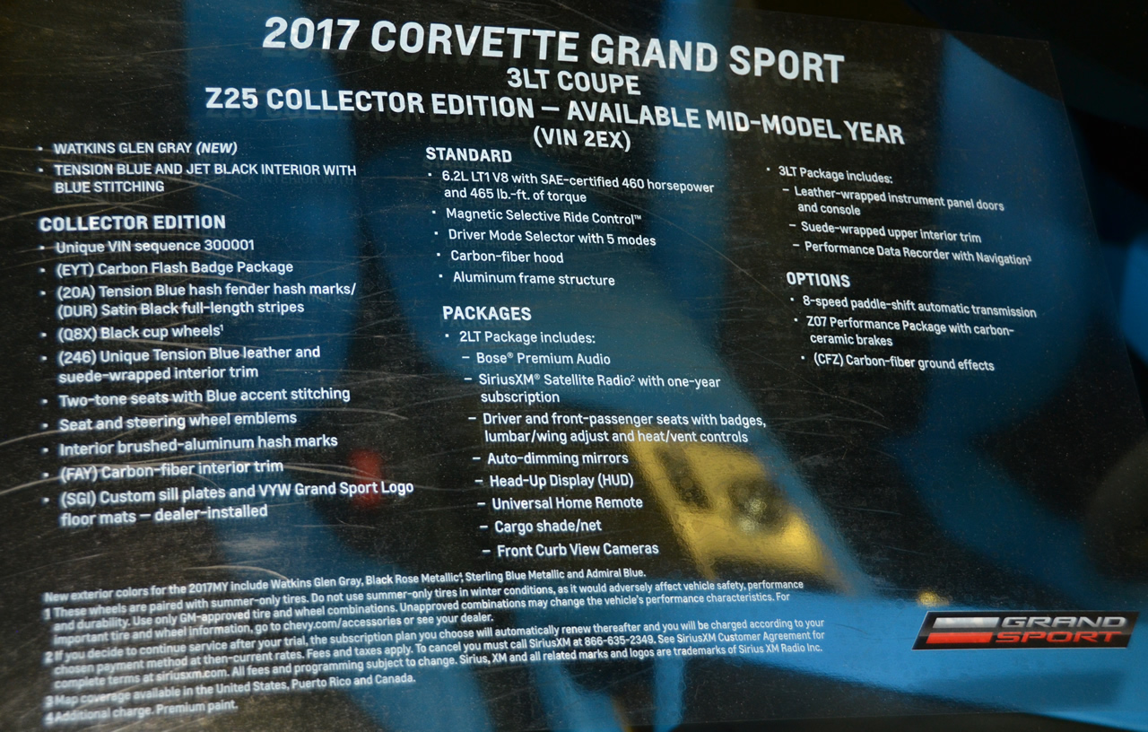2017 Corvette Grand Sport Heritage Package - Watkins Glen Gray Metallic
