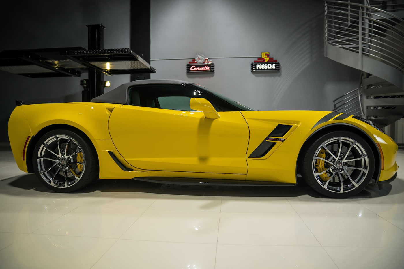 2019 Corvette Grand Sport Convertible in Corvette Racing Yellow