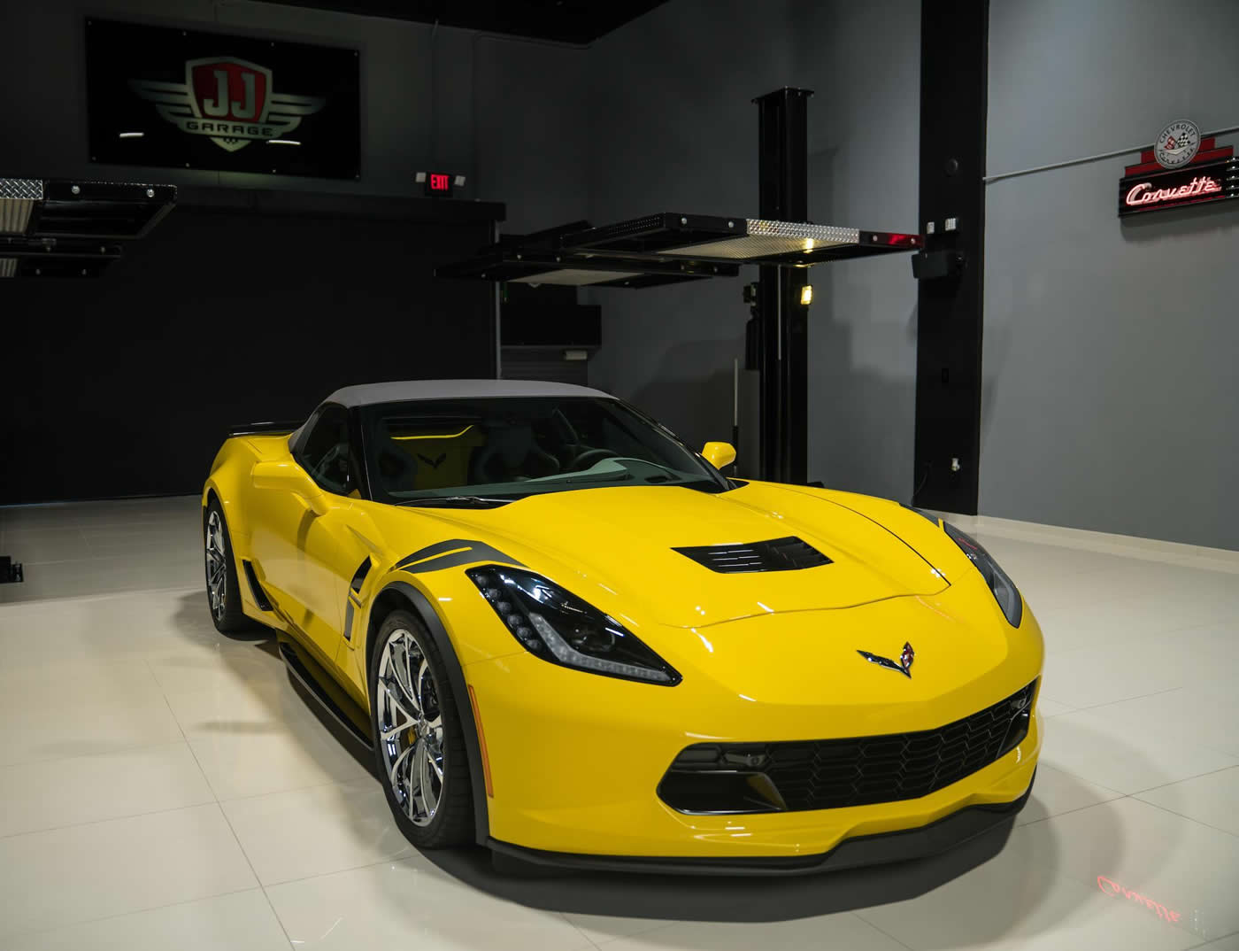 2019 Corvette Grand Sport Convertible in Corvette Racing Yellow