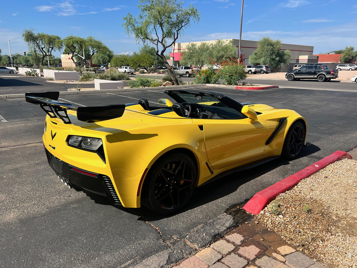 2019 Corvette ZR1 Convertible 3ZR ZTK in Corvette Racing Yellow