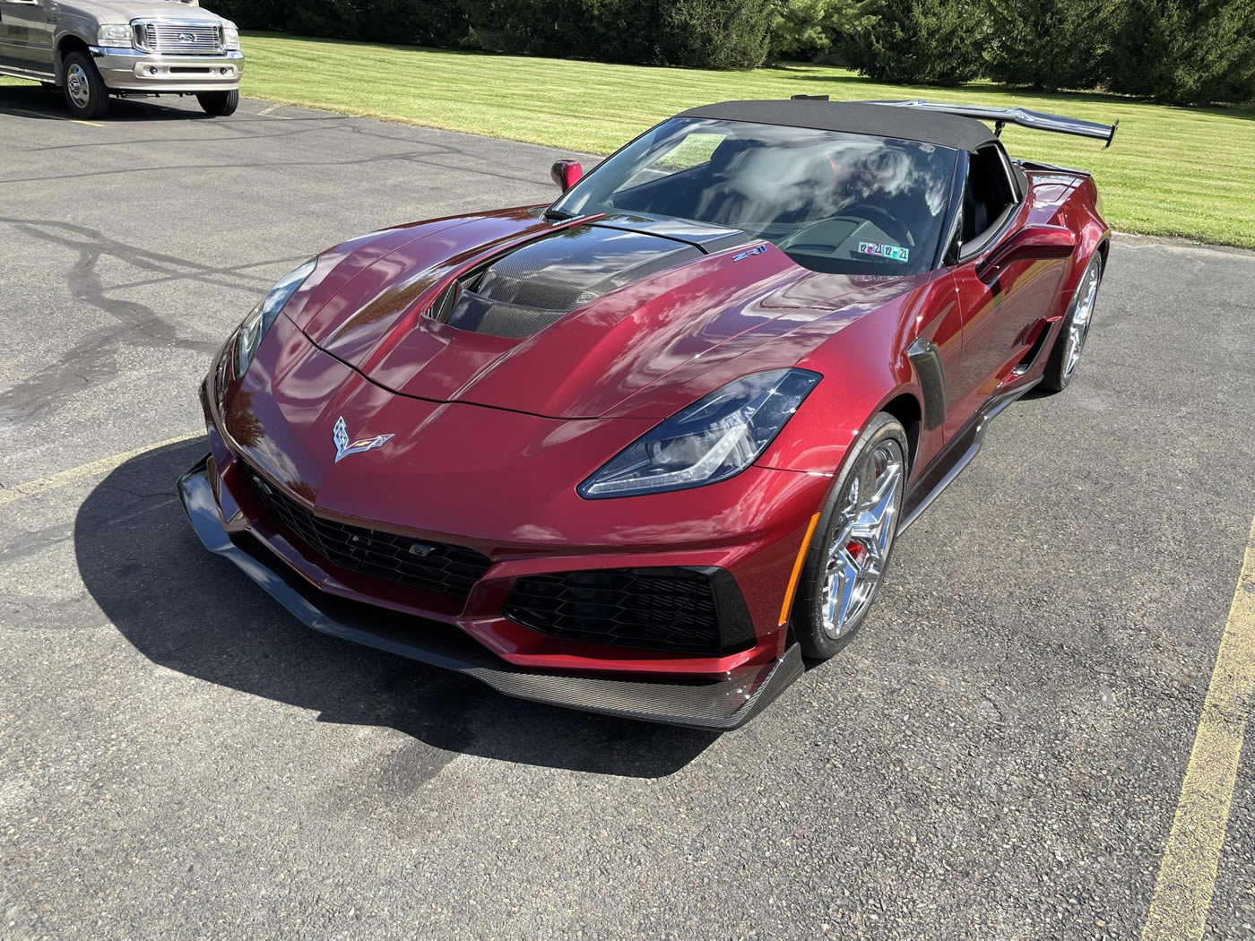 2019 Corvette ZR1 Convertible 3ZR ZTK in Long Beach Red Metallic