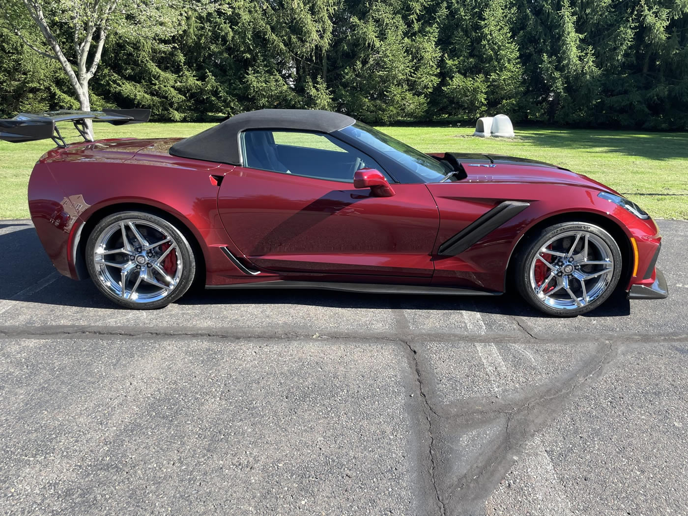 2019 Corvette ZR1 Convertible 3ZR ZTK in Long Beach Red Metallic