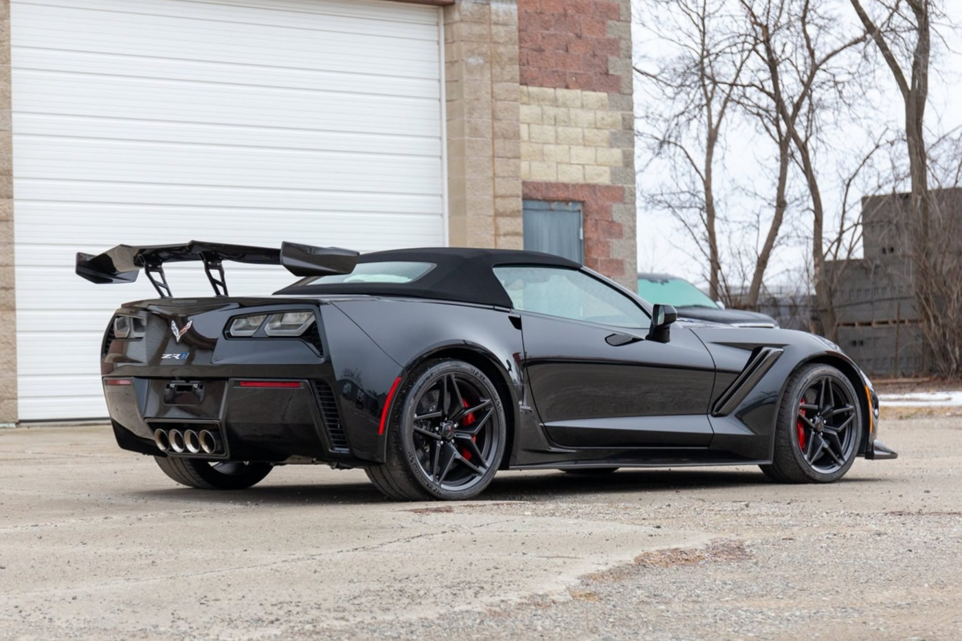 2019 Corvette ZR1 Convertible in Black with Spice Red Interior