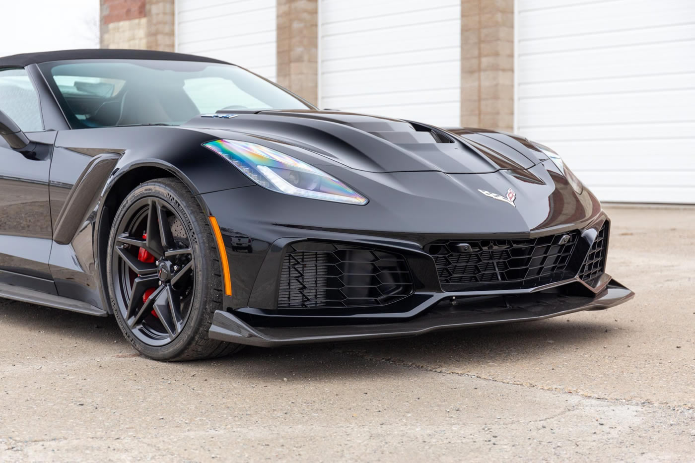 2019 Corvette ZR1 Convertible in Black with Spice Red Interior