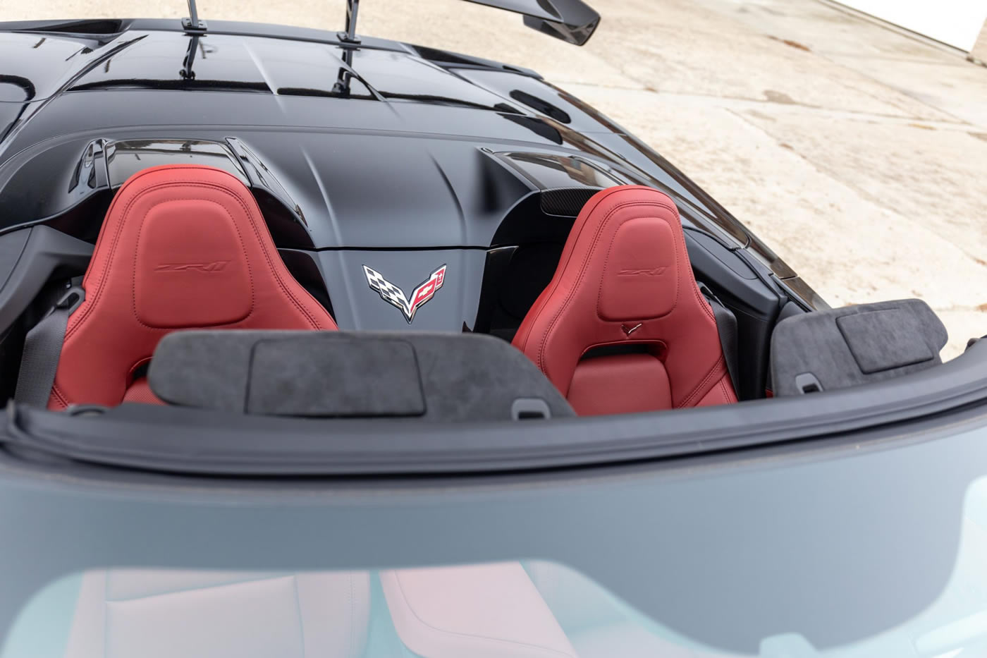 2019 Corvette ZR1 Convertible in Black with Spice Red Interior