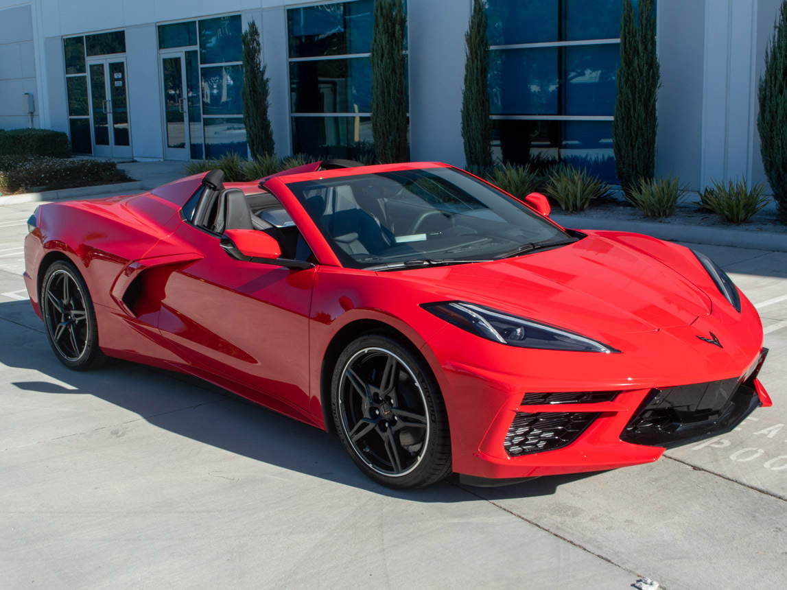 2020 Corvette Convertible in Torch Red