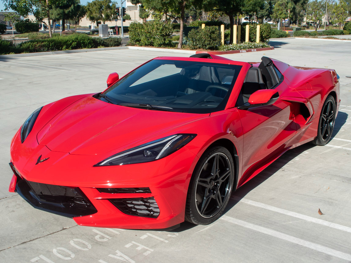 2020 Corvette Convertible in Torch Red