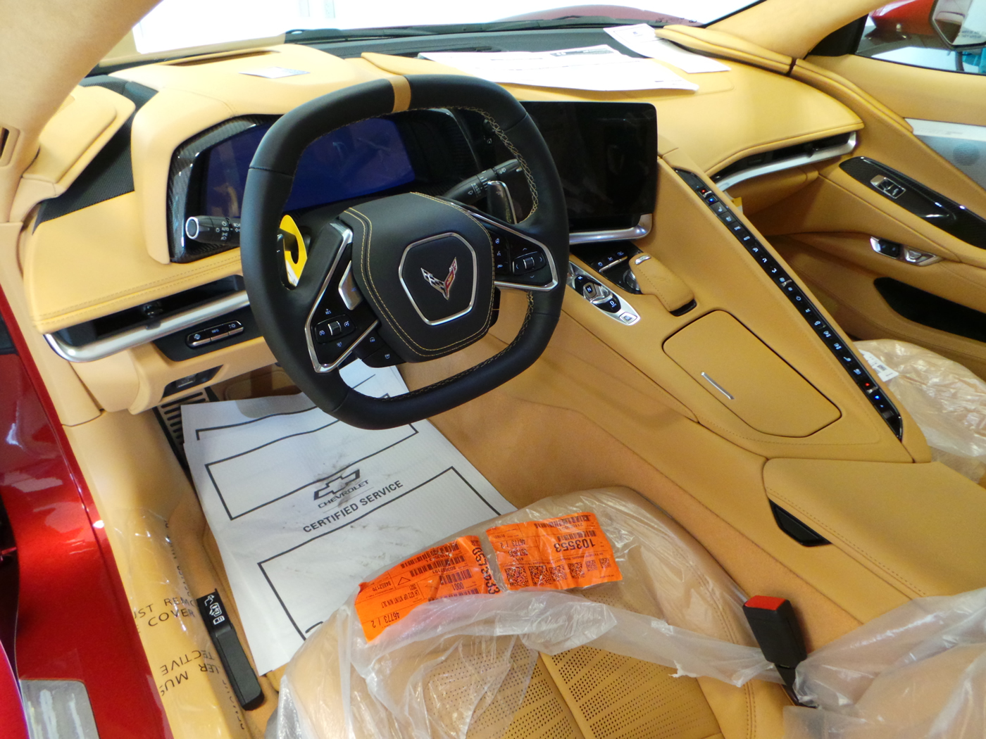 2021 Corvette Convertible in Red Mist and Natural Dipped Interior