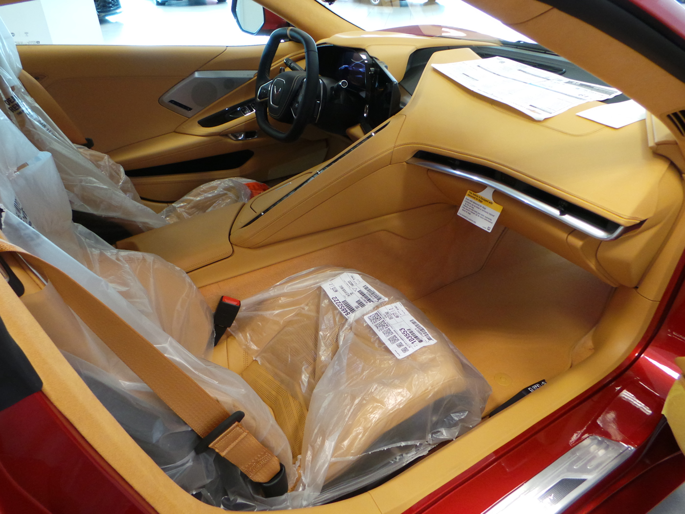 2021 Corvette Convertible in Red Mist and Natural Dipped Interior