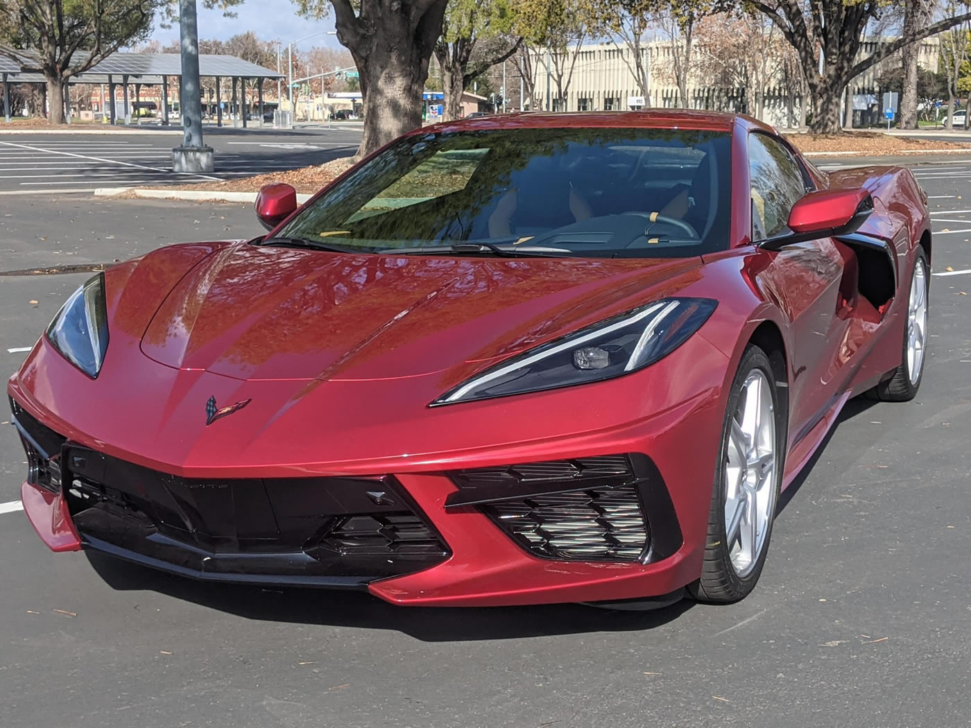 2021 Corvette Coupe in Red Mist over Natural Two-Tone Interior