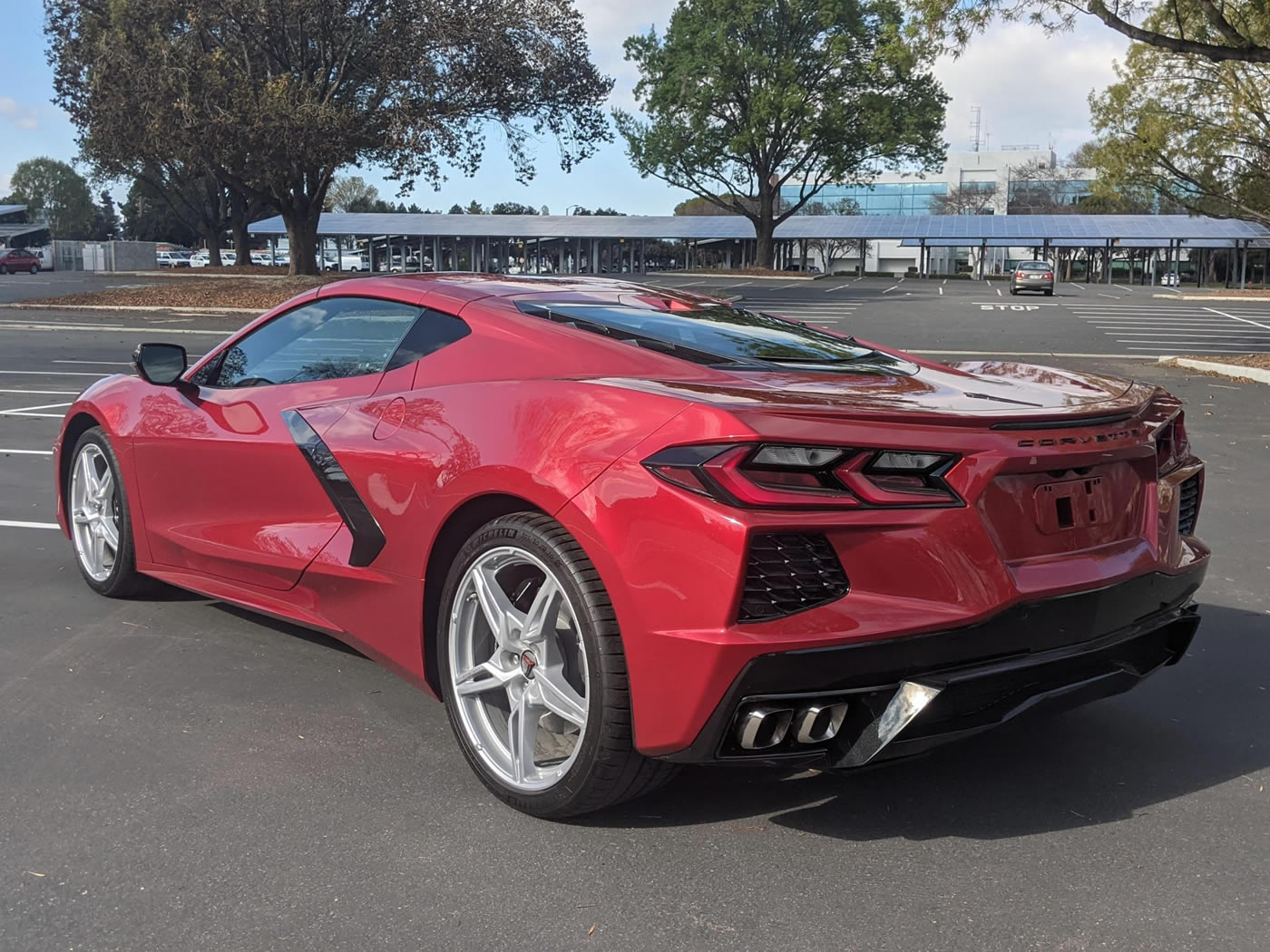 2021 Corvette Coupe in Red Mist over Natural Two-Tone Interior