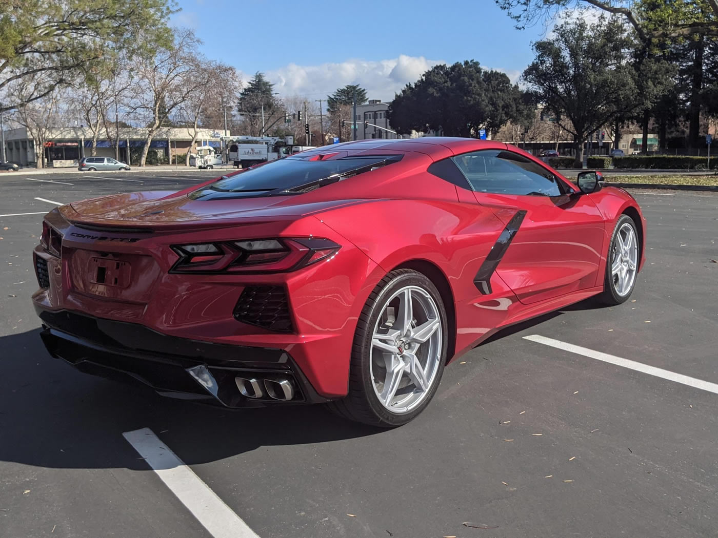 2021 Corvette Coupe in Red Mist over Natural Two-Tone Interior